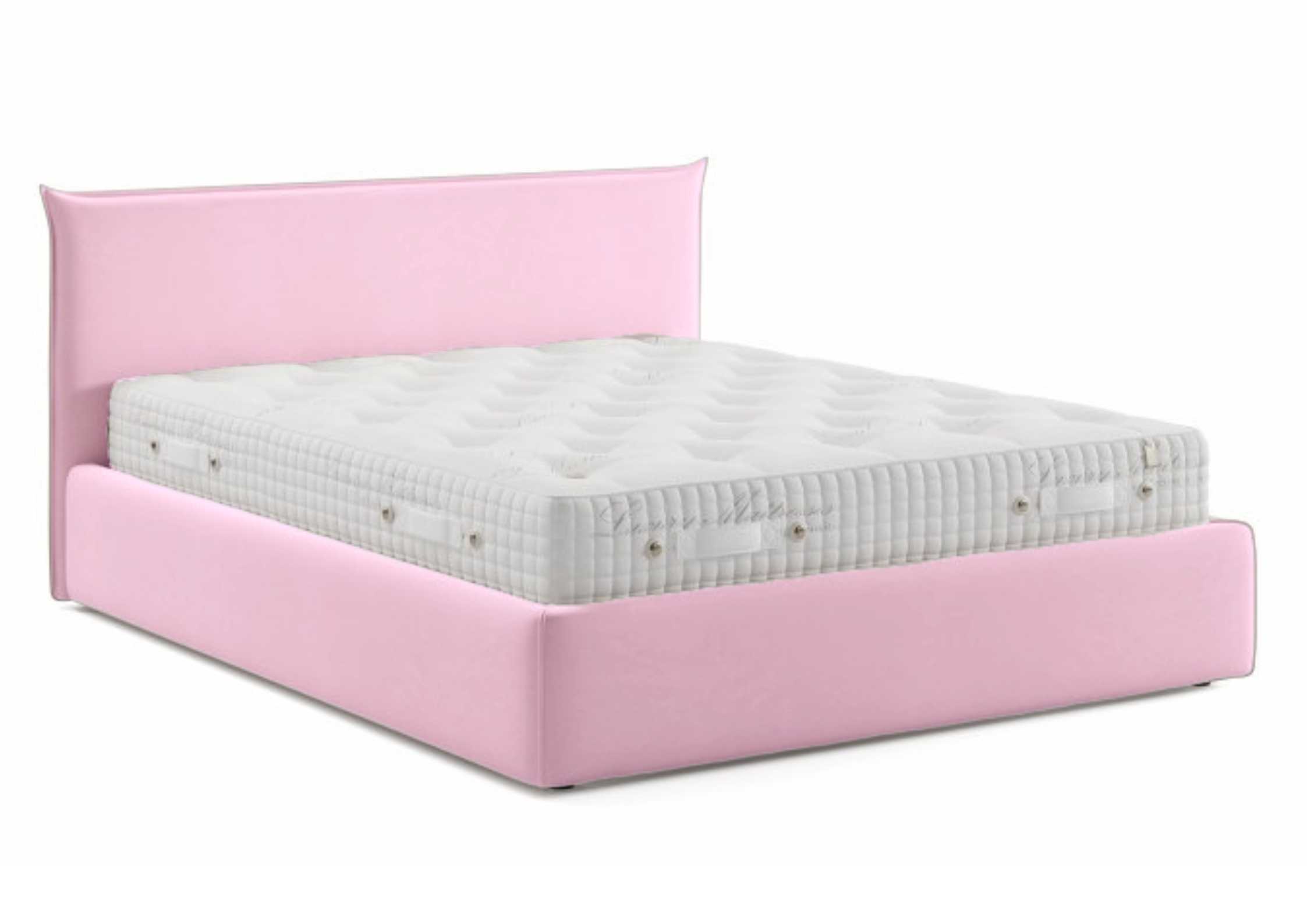 Różowe łóżko 160x200cm